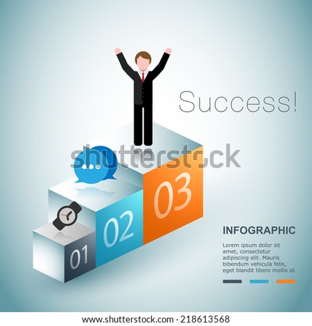 Business succes concept design