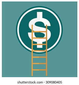 business success catching a money eps10 vector format