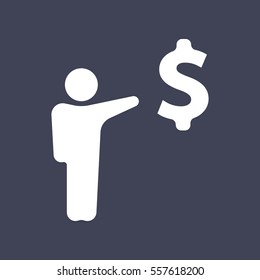 Business success concept vector icon.