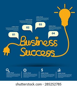 Business Success concept vector illustration.