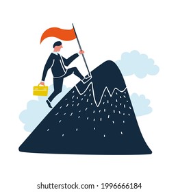 Conjunto de elementos de éxito empresarial Vector, conjunto de conceptos empresariales exitosos. adecuado para su vector de negocio