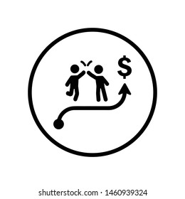 Business success Icon, Goal Achievement