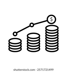 Business Success icon.Revenue Growth, Profit Maximization, Market Expansion, Customer Satisfaction, Brand Recognition, Innovation Leadership, Strategic Planning and Team Collaboration