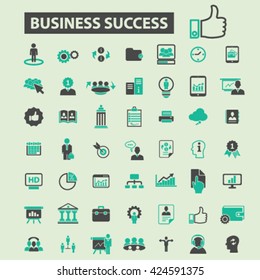 business success icons
