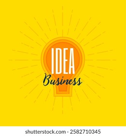 business success idea concept with light bulb symbol vector 