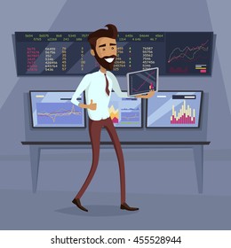 Business success illustration. Flat Design