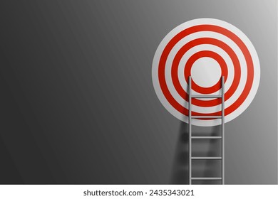 business success ladder background climb up to win vector