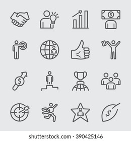 Business and Success line icon