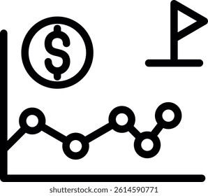 Business Success Line Vector Icon Design