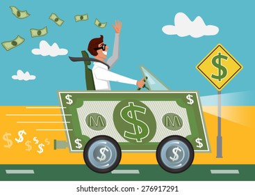 business success way to money, vector