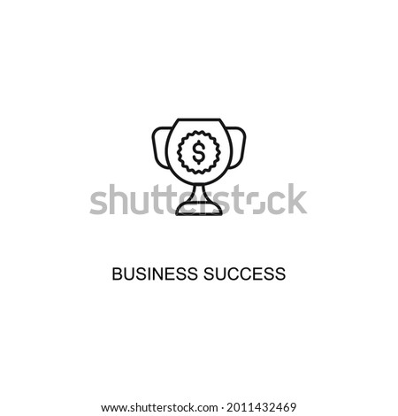 business succsess Thin Line Icon Vector Eps 10, 48x48 Icon 