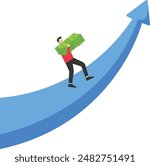 business sucess chart icome progress earning 