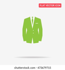 Business suit icon. Vector concept illustration for design.