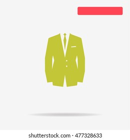 Business suit icon. Vector concept illustration for design.