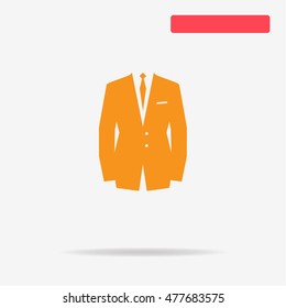 Business suit icon. Vector concept illustration for design.