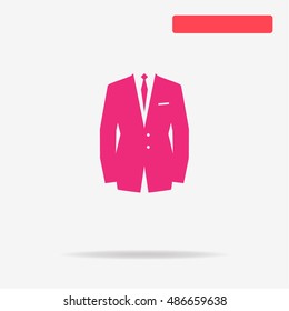 Business suit icon. Vector concept illustration for design.