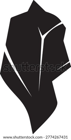 Business Suit Silhouette Icon Vector.

Formal suit silhouette icon representing business and corporate style.