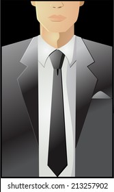 Business suit vector