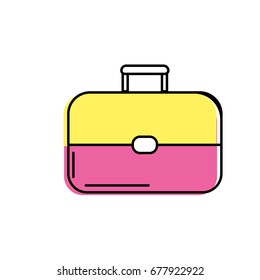 business suitcase to save important document