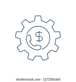 Business support call setting icon