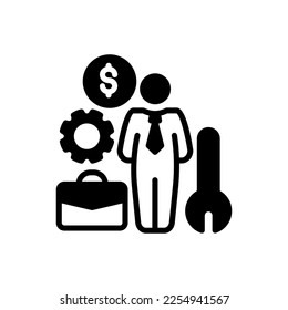 Business Support Symbol in Vektorgrafik. Logotyp