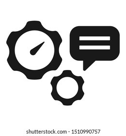 Business support icon. Vector service.
