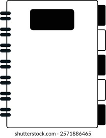 Business Symbol with Black and White Color Design. Vector Silhouette.