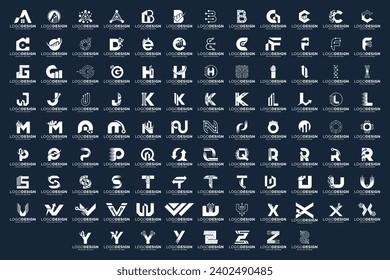 business symbol letter A to Z logo design innovation.