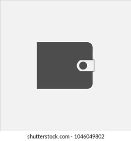 Business symbol of purse web vector line icon