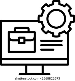 Business System Icon Element For Design