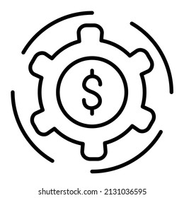 Business System icon vector image. Can also be used for web apps, mobile apps and print media.