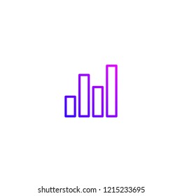Business table icon. Business develop success icon.