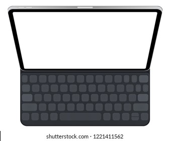 Business Tablet with keyboard vector eps 10