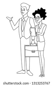 business talk coworker