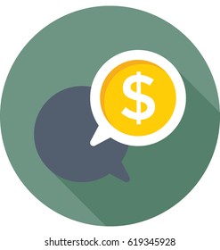 Business Talk Vector Icon 