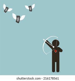 Business target, Concept success Vector illustration