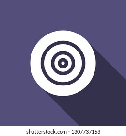 Business Target, Business Goal, Bullhorn Flat Icon Simple Style