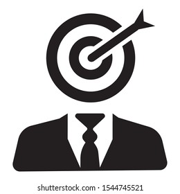 business target or business goals icon