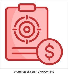 Elemento de icono de destino de negocio para diseño