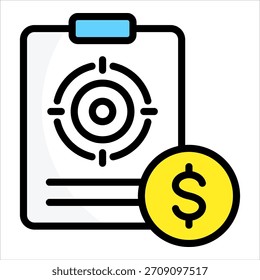 Business Target Icon Element For Design