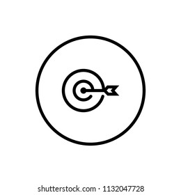 Business target Icon Vector 