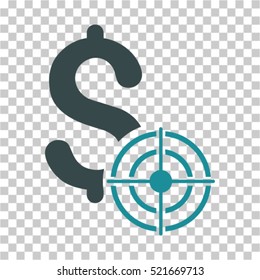 Business Target icon. Vector pictogram style is a flat symbol, color, chess transparent background. Designed for software and web interface toolbars and menus.