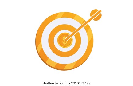 Business target icon.on white background.Vector Design Illustration.