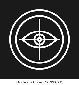 Business, target, interface, vision, multimedia icon vector image. Can also be used for banking and finance. Suitable for use on web apps, mobile apps and print media.