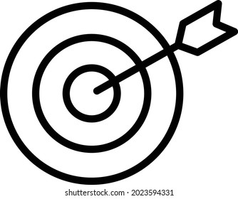 Business Target Isolated Vector icon which can easily modify or edit

