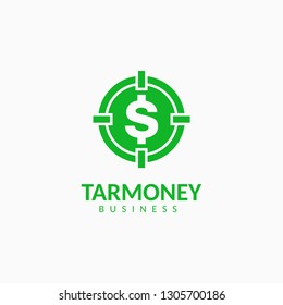 Business target logo design template for any purpose