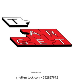 Business target marketing concept. Vector