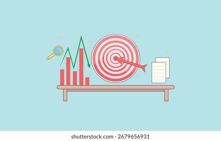 Concepto de diseño de Vector de destino comercial para su uso.