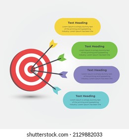 Business Target vector illustration infographic