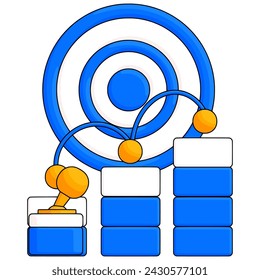 Elemento de segmentación empresarial. Ilustración vectorial con tema de negocios. Elemento vector editable.